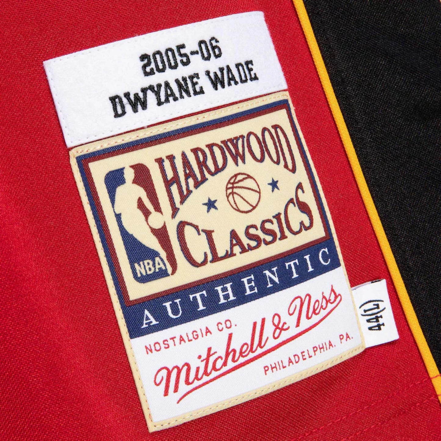 Mitchell & Ness Men's NBA Dwayne Wade Miami Heat 2006 FINALS AUTHENTIC Jersey - Red