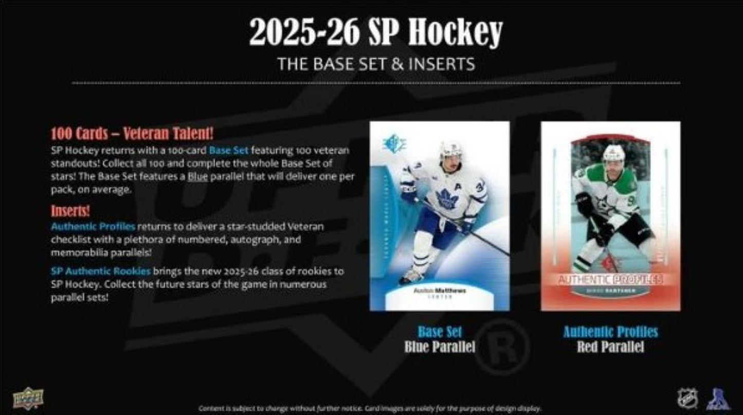 2025/26 Upper Deck SP Hockey Blaster