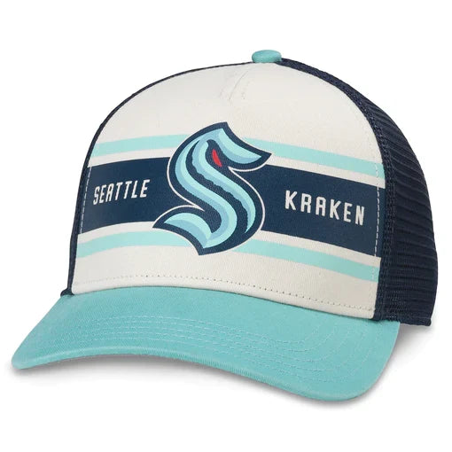 American Needle Sinclair Seattle Kraken Blue Curved Brim Hat