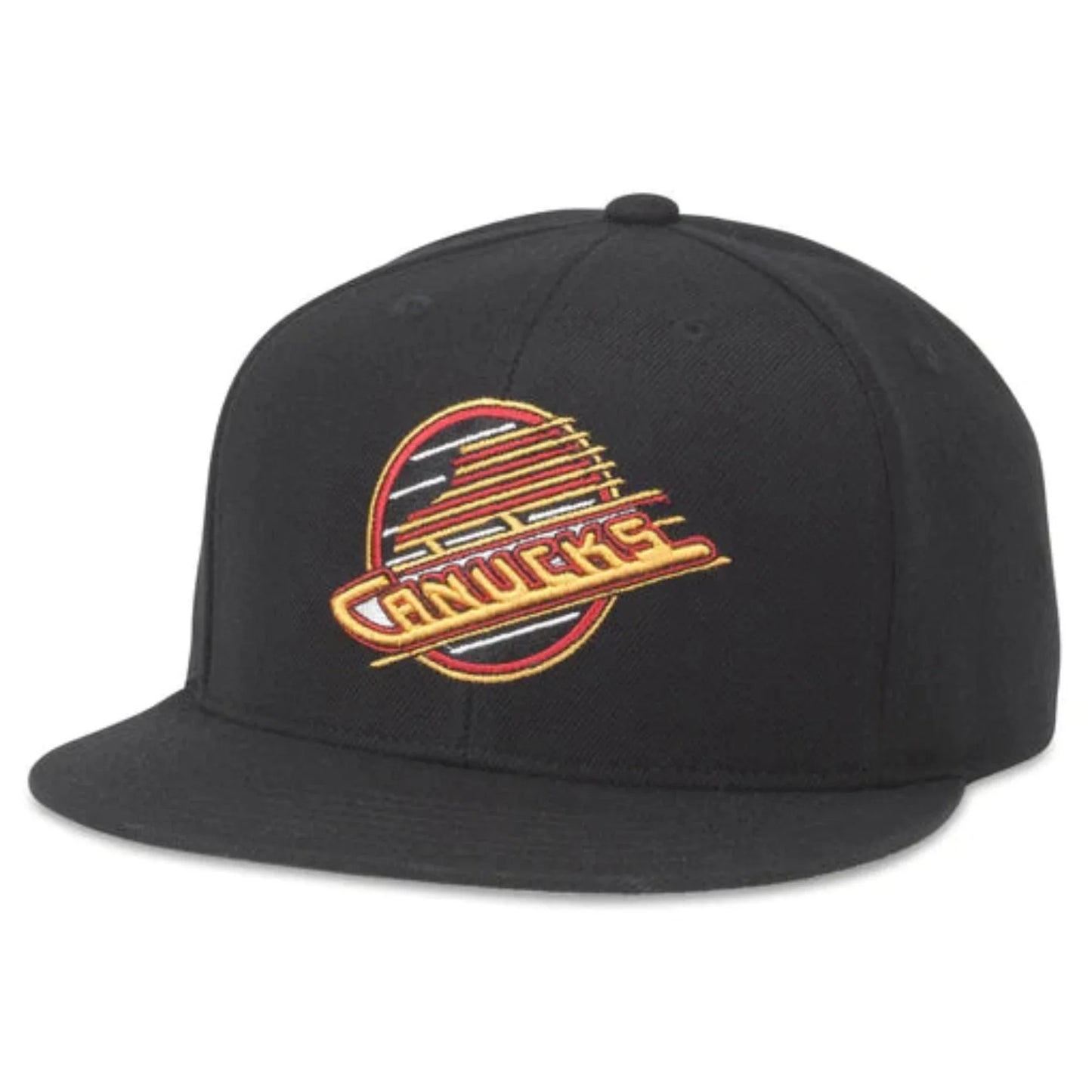 American Needle NHL Vancouver Canucks Vintage Skate Logo 400S Snapback Cap - Black