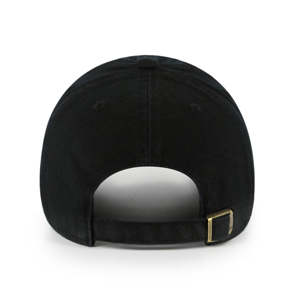 '47 CFL Edmonton Elk New Logo Clean Up Adjustable Hat - Black/Black