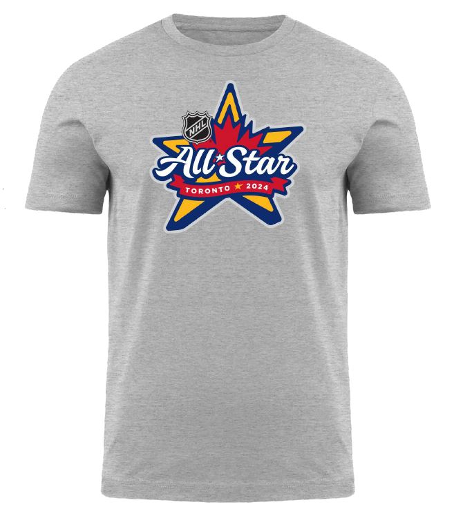 Bulletin Men's NHL 2024 Toronto All Star Game Primary Logo Tee - Grey