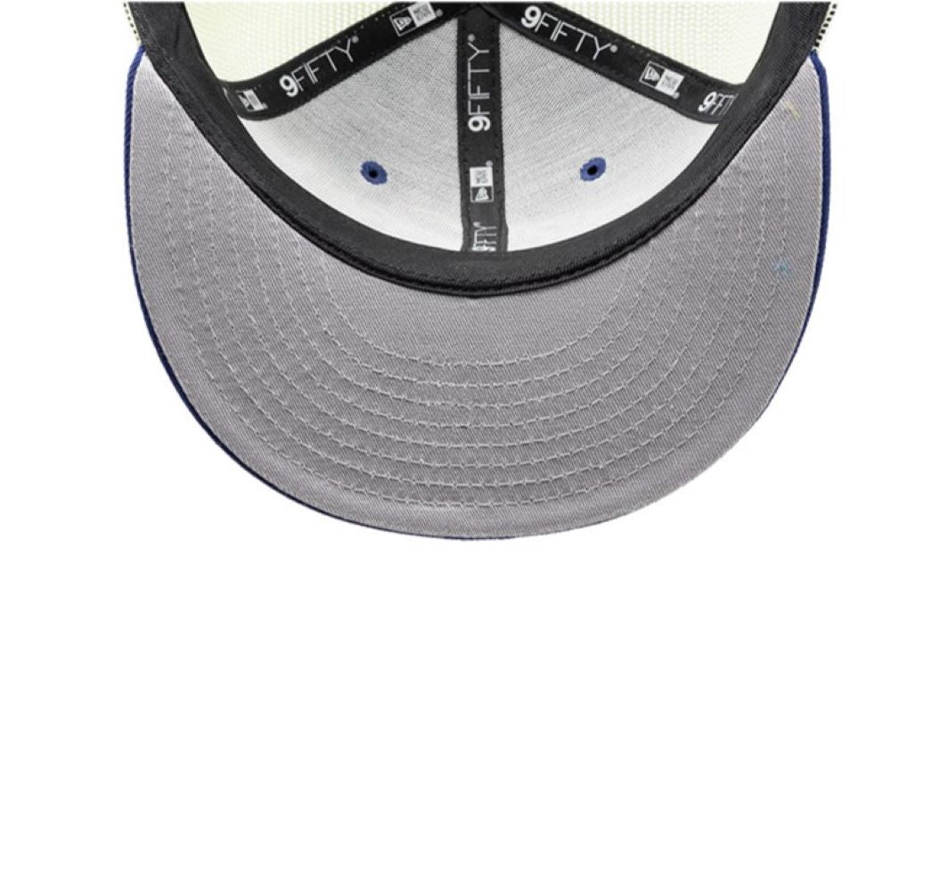 New Era Youth MLB Toronto Blue Jays Glow-in-The-Dark Neon 9FIFTY Trucker Adjustable Snapback Hat - Blue