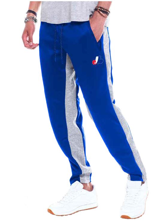 Bulletin Men's MLB Montreal Expos Jogger Pants - Blue/Grey