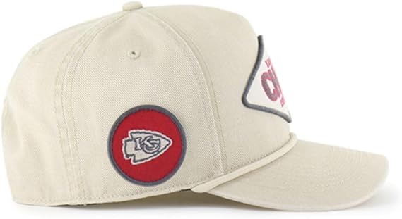 '47 NFL Kansas City Chiefs Cairn Hitch RF Adjustable Snapback Hat - Beige