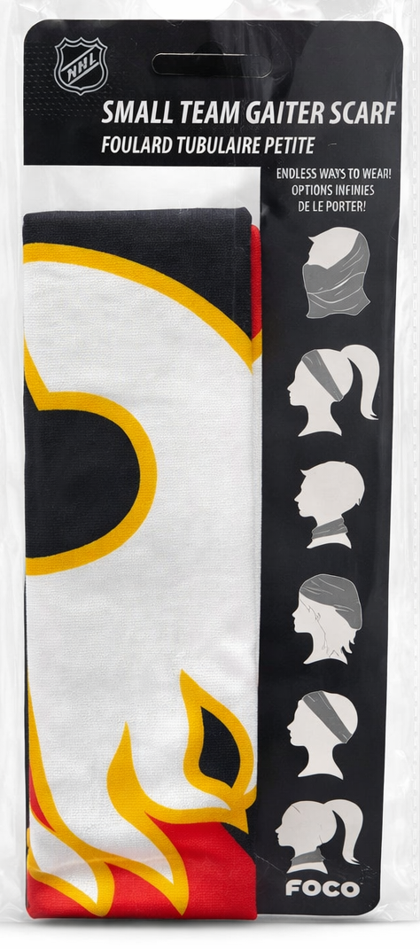 FOCO NHL Calgary Flames Team Gaiter Scarf - Small
