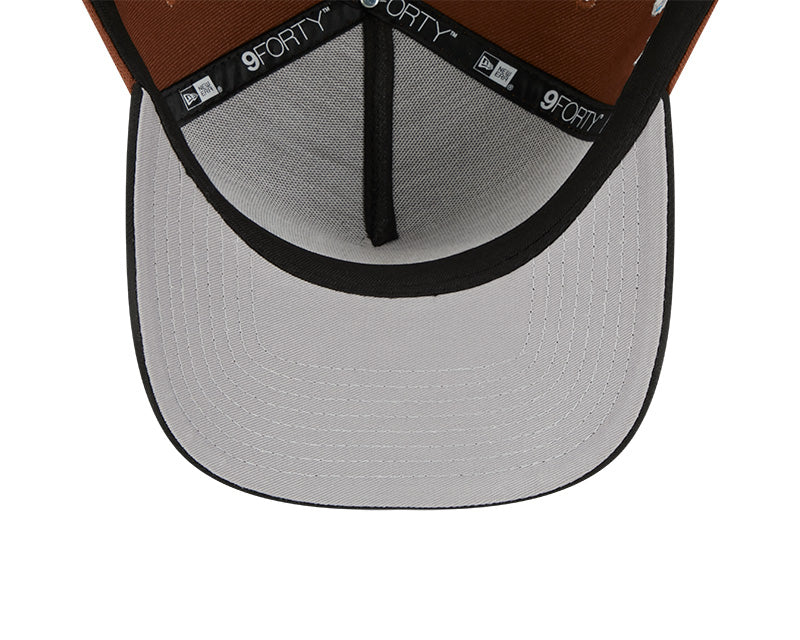 Men's New Era Philadelphia Eagles 9FORTY Super Bowl LII Brown Harvest Adjustable Hat