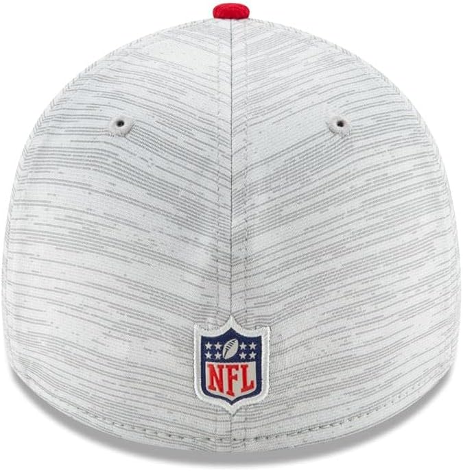 Men's New Era Gray/Scarlet San Francisco 49ers 2021 NFL Training Camp Official 39THIRTY Flex Hat