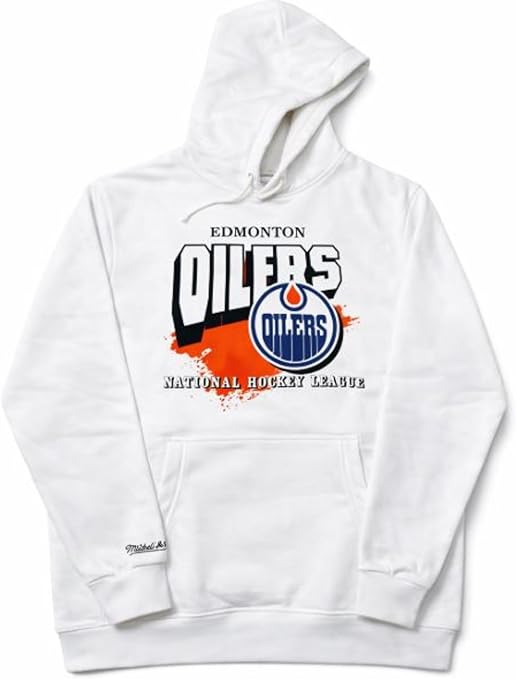 Mitchell & Ness NHL Edmonton Oilers Premium Seal Hoodie - White