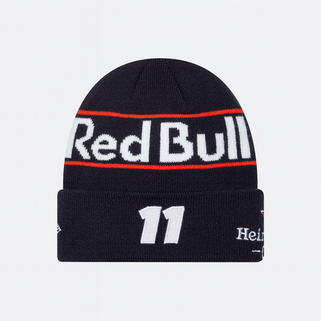 New Era F1 Oracle Red Bull Racing #11 Sergio Perez Cuff Knitted Beanie - Navy