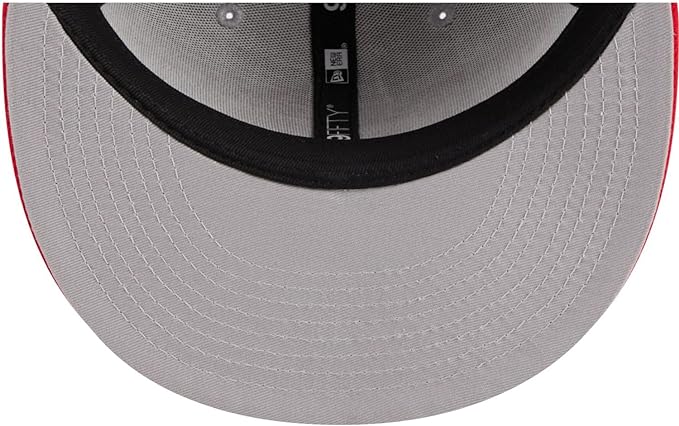 New Era NBA Toronto Raptors 2023 Draft 9FIFTY Snapback Hat - Gray/Red