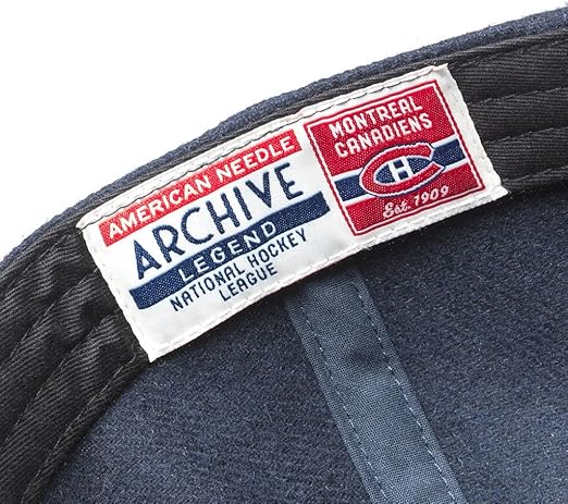 American Needle NHL Montreal Canadiens Vintage Archive Legend Adjustable Hat - Navy