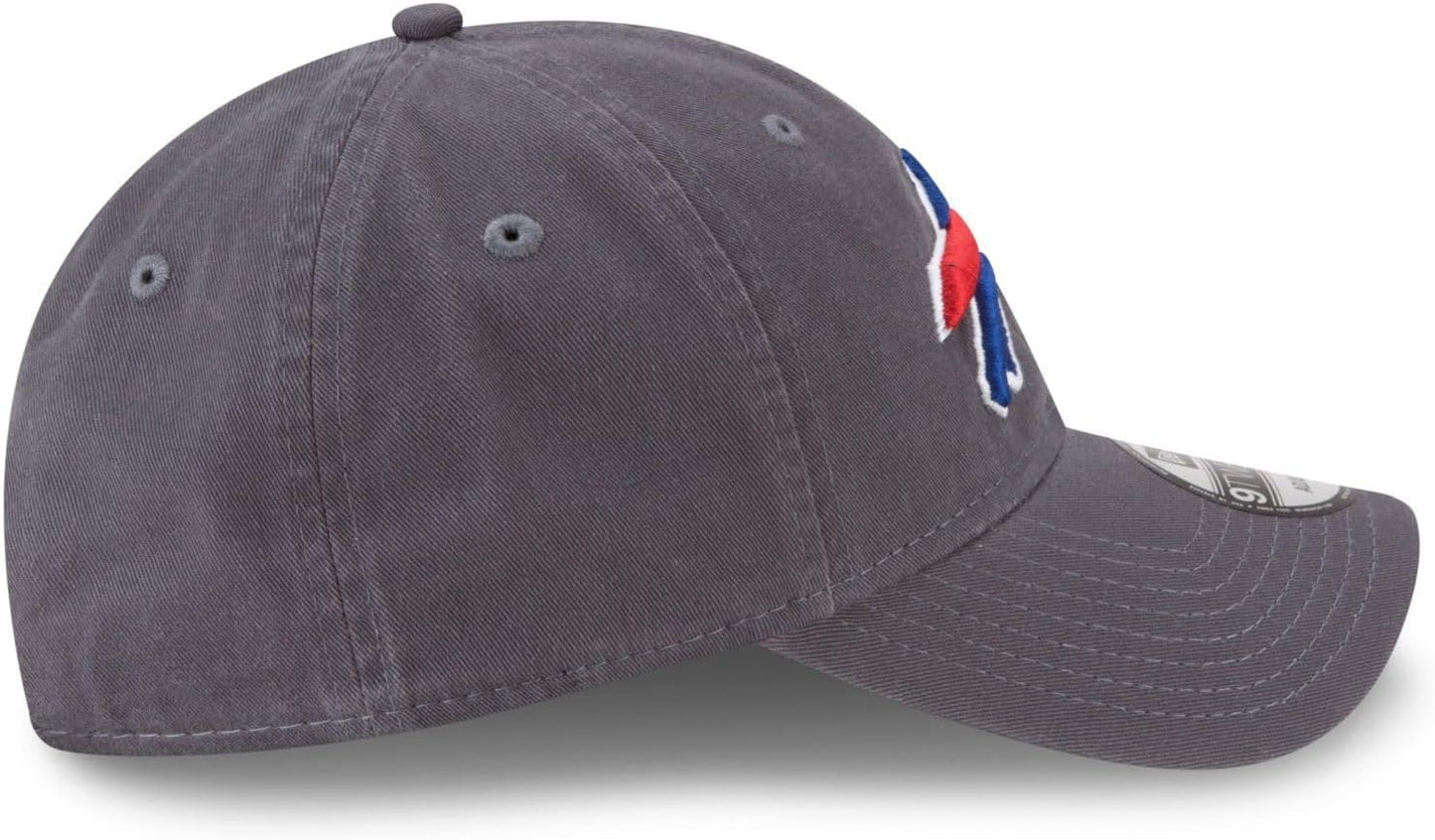 New Era NFL Buffalo Bills Core Classic 9TWENTY Adjustable Hat Cap - Graphite