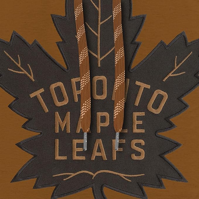 Bulletin NHL Toronto Maple Leafs Express Twill Tonal Dune Logo Hoodie - Tan Brown