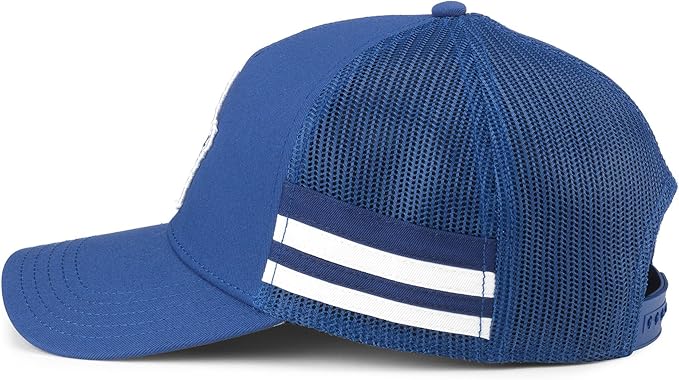 American Needle NHL Toronto Maple Leafs Hotfoot Stripes Mesh Back Snapback Hat - Blue
