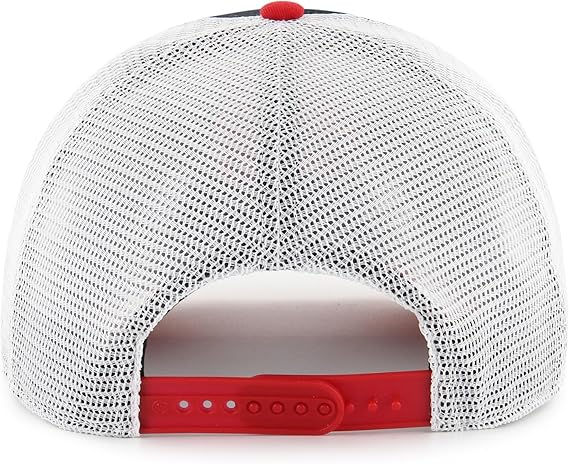 47 NBA Toronto Double Header Hitch Super Stripe Adjustable Cap - Black/White/Red