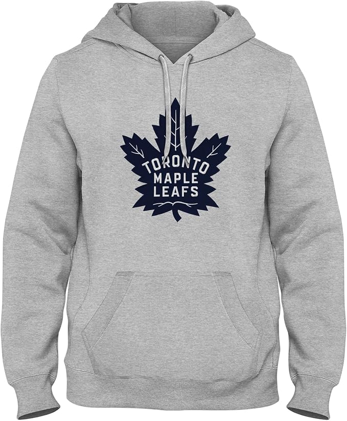 Bulletin NHL Toronto Maple Leafs Express Twill Blue Logo Hoodie - Grey