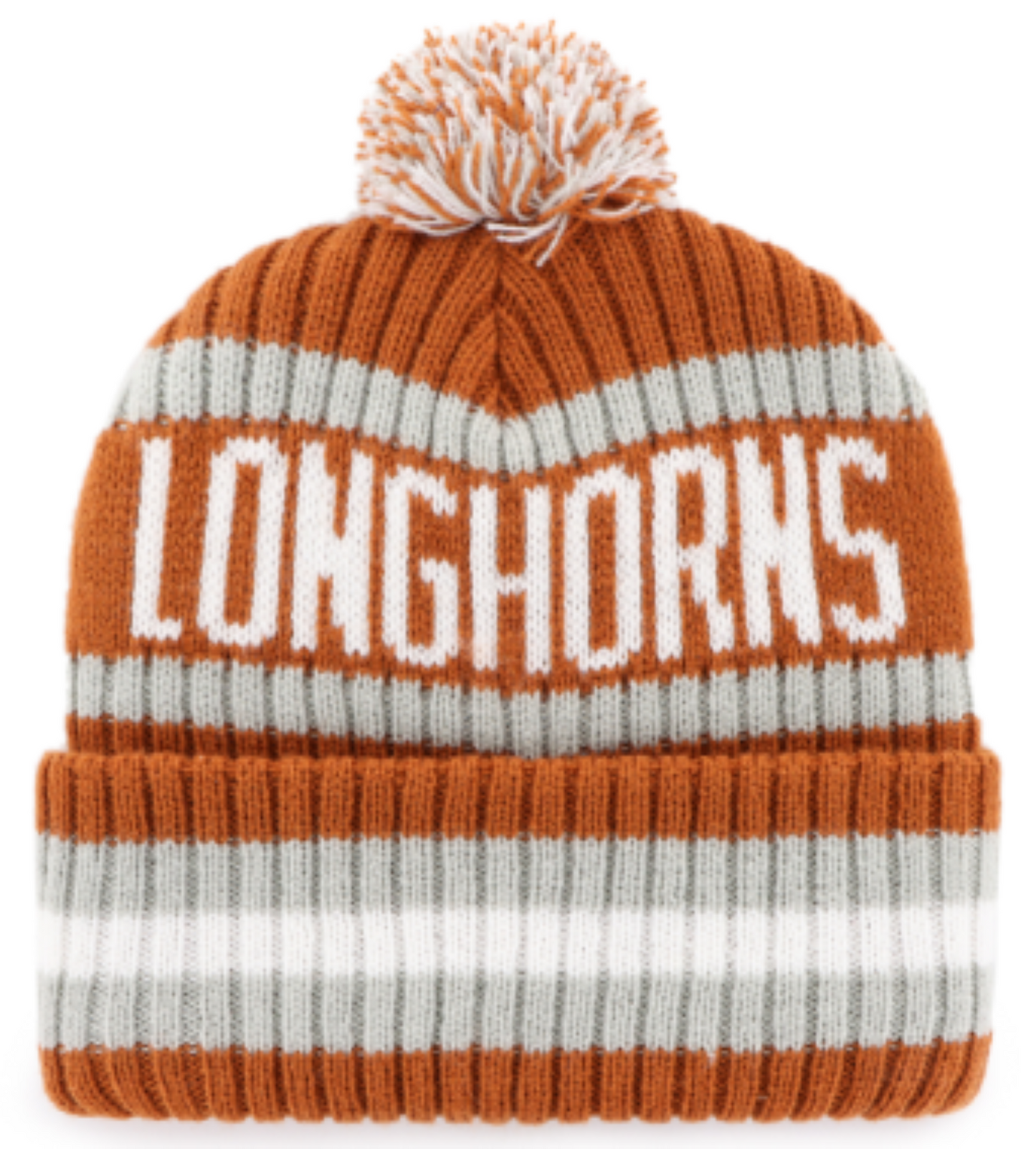 47 NFL Texas Longhorns Bering Cuff Knit Hat Toque - Orange/Grey