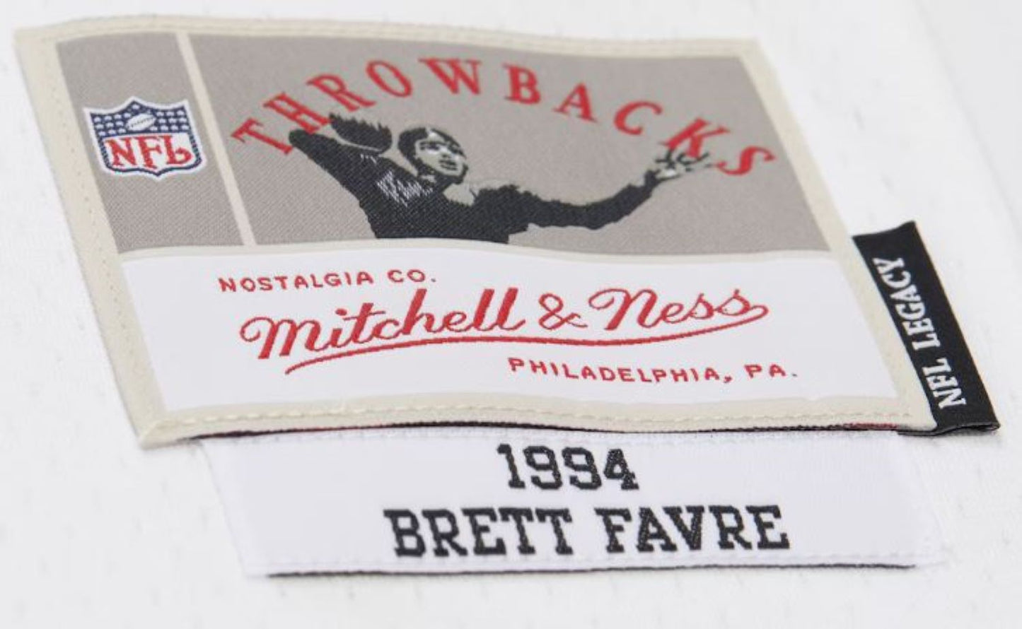 Mitchell & Ness NFL Brett Favre Green Bay Packers 1994 Legacy Player Jersey - White/Yellow