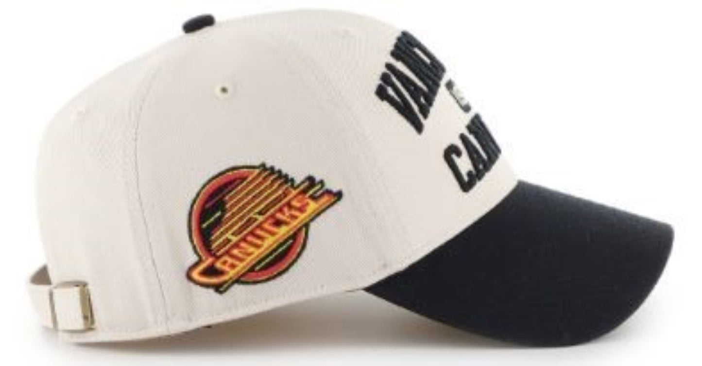 47 NHL Vancouver Canucks Broke Line MVP Adjustable Hat - Cream/Black