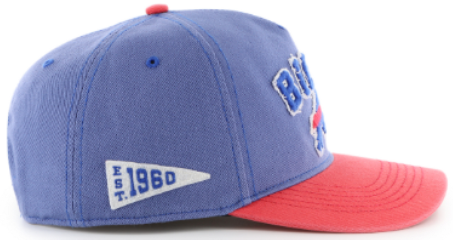 47 NFL Buffalo Bills Calderwood Hitch RF Adjustable Snapback - Blue/Red
