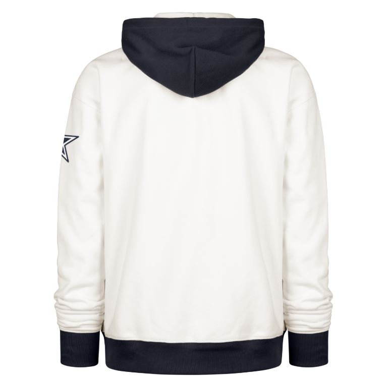 '47 NFL Dallas Cowboys Golden Age Skipper Original Hoodie - White / Navy