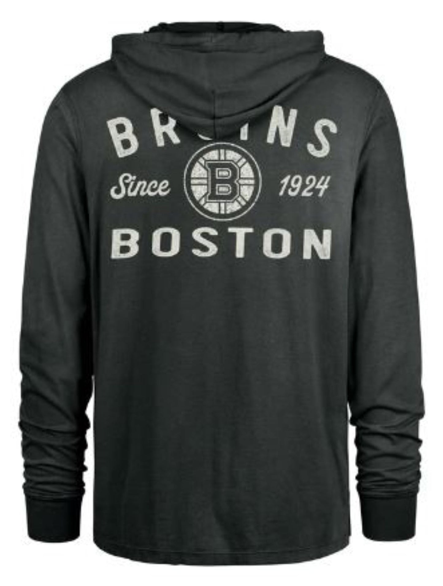 '47 Boston Bruins Dusted Overhand River Jersey Hoodie - Black