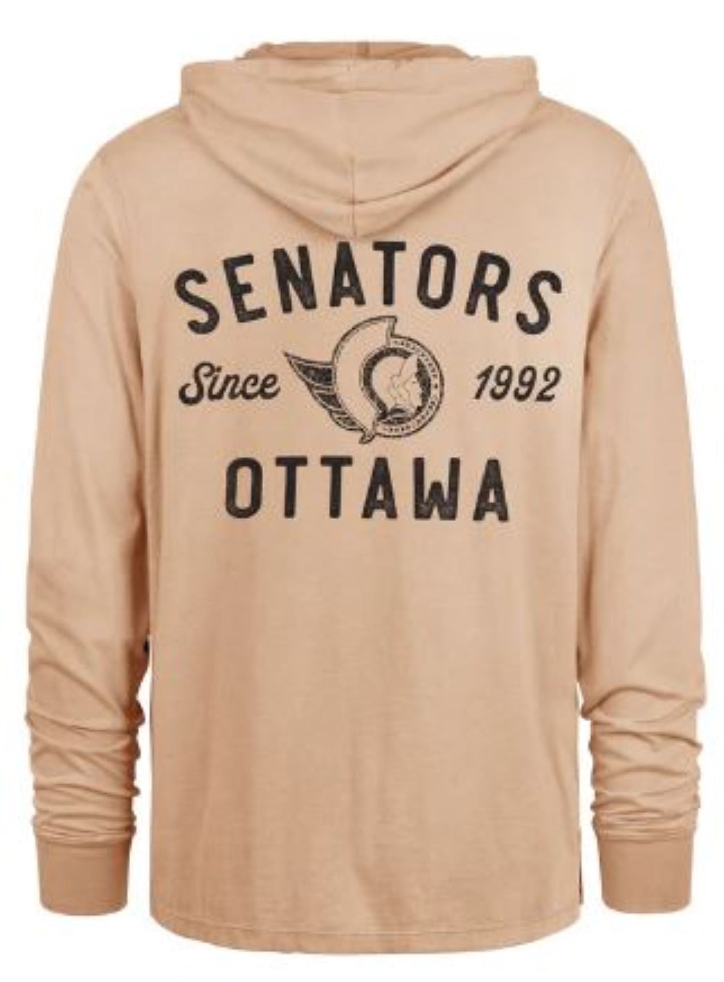 '47 Ottawa Senators Dusted Overhand River Jersey Hoodie - Red