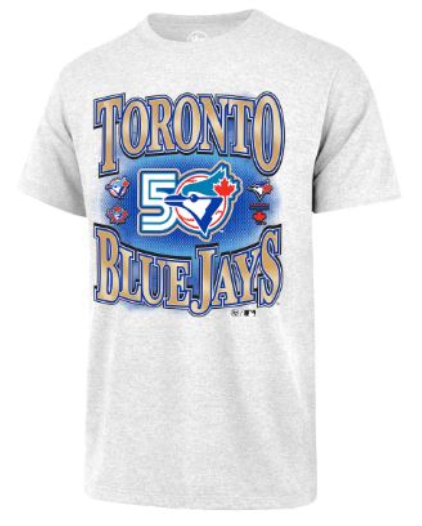 '47 MLB Toronto Blue Jays Golden 50th Anniversary Tee - Grey