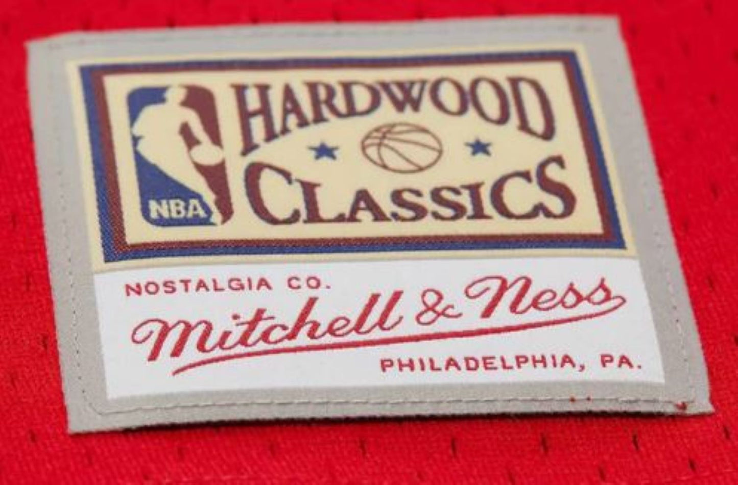 Mitchell & Ness NBA Philadelphia 76ers Allen Iverson Maxxed Out Fashion Jersey - Red