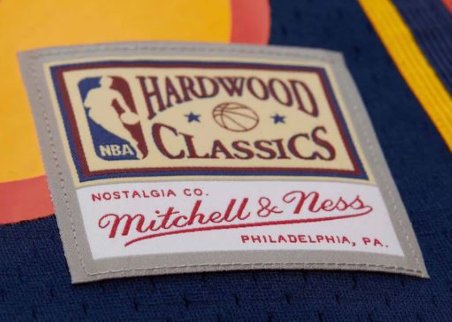 Mitchell & Ness NBA Golden State Warriors Jason Richardson Maxxed Out Fashion Jersey - Navy/Orange/Yellow