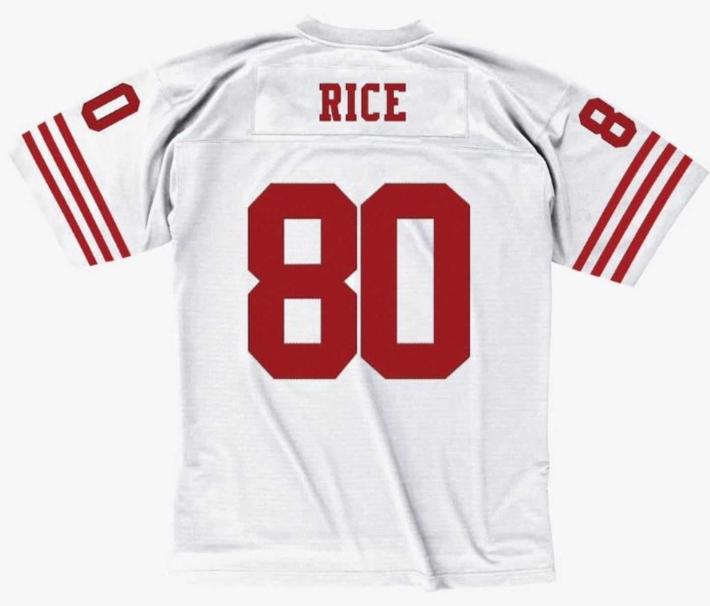 Mitchell & Ness Jerry Rice San Francisco 49ers 1990 Legacy Player Jersey - White/Red