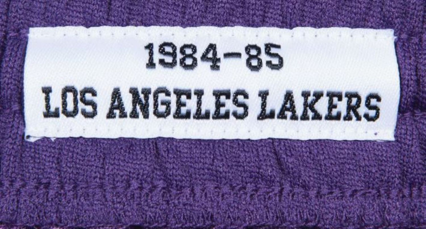 Mitchell & Ness Men's Los Angeles Lakers 1984 Swingman Shorts - Purple/Yellow