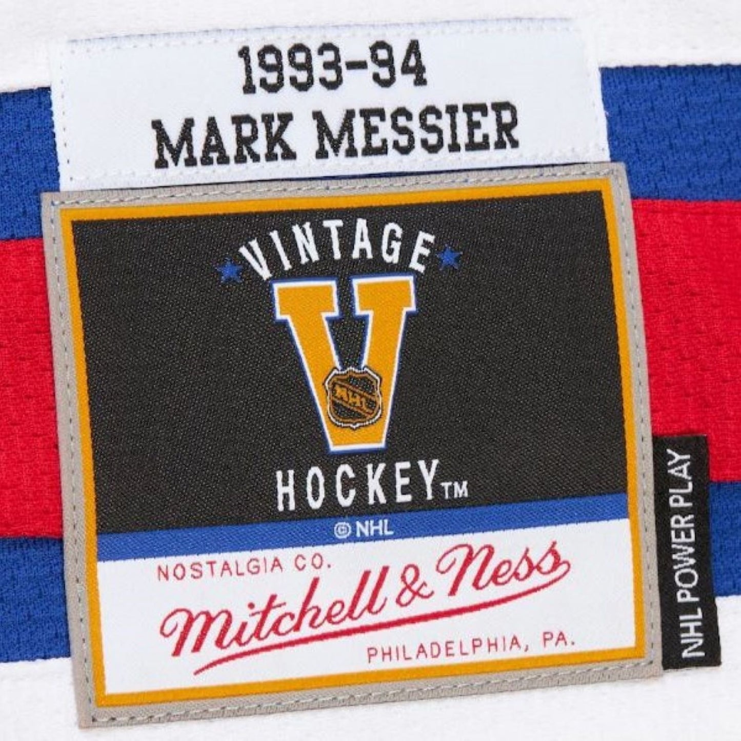 Mitchell & Ness NHL Mark Messier New York Rangers 1993-94 Power Play Player Jersey - Blue