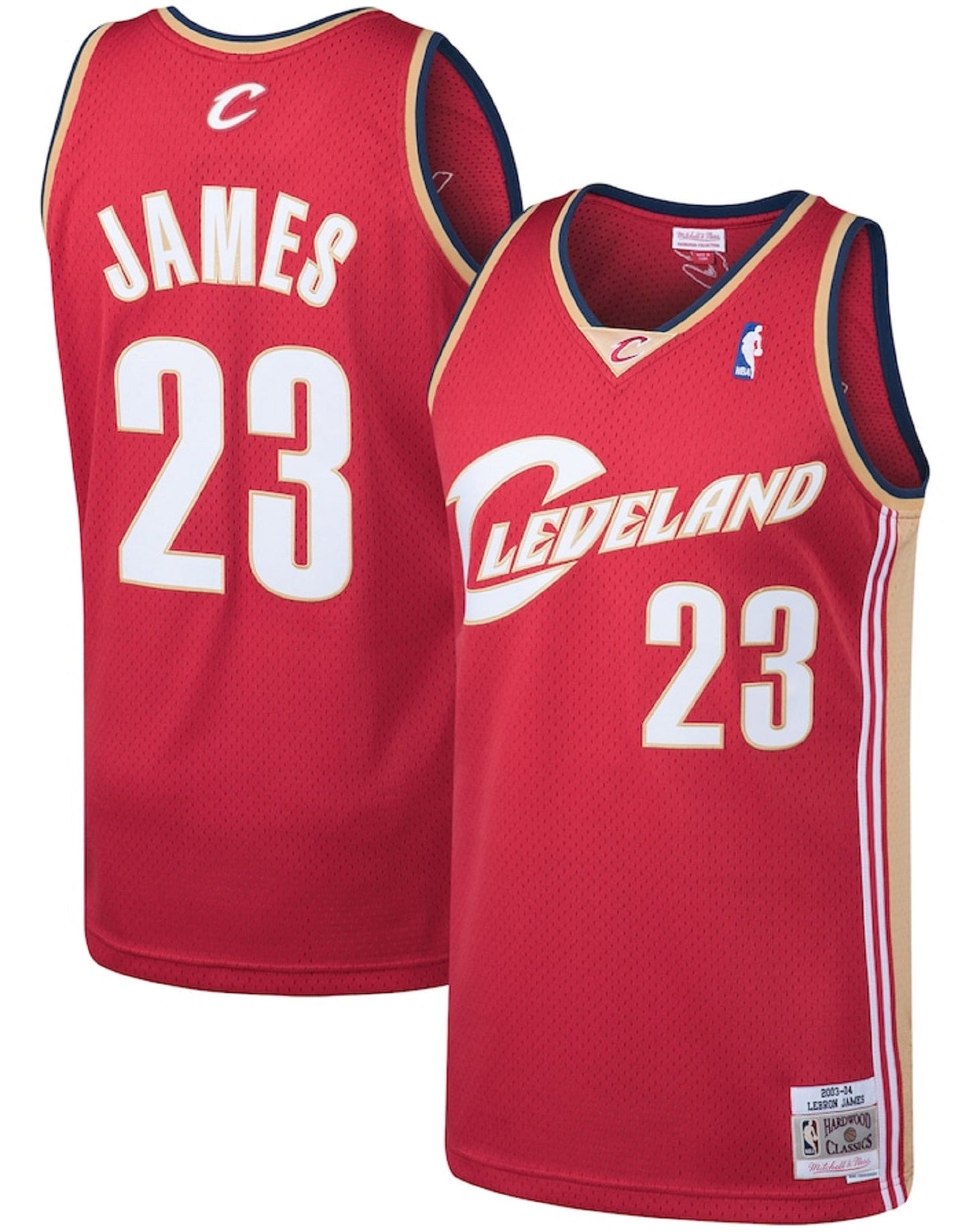 Mitchell & Ness Men's NBA Cleveland Cavaliers LeBron James 2003-04 Hardwood Classics Swingman Jersey - Red