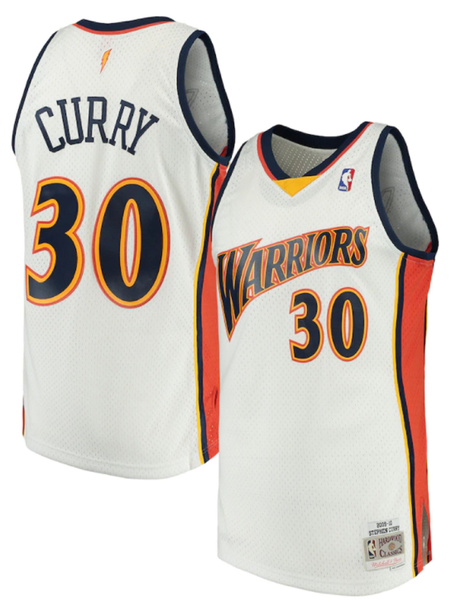 Stephen Curry Golden State Warriors 2009-10 Mitchell & Ness Hardwood Classics Swingman Jersey – White