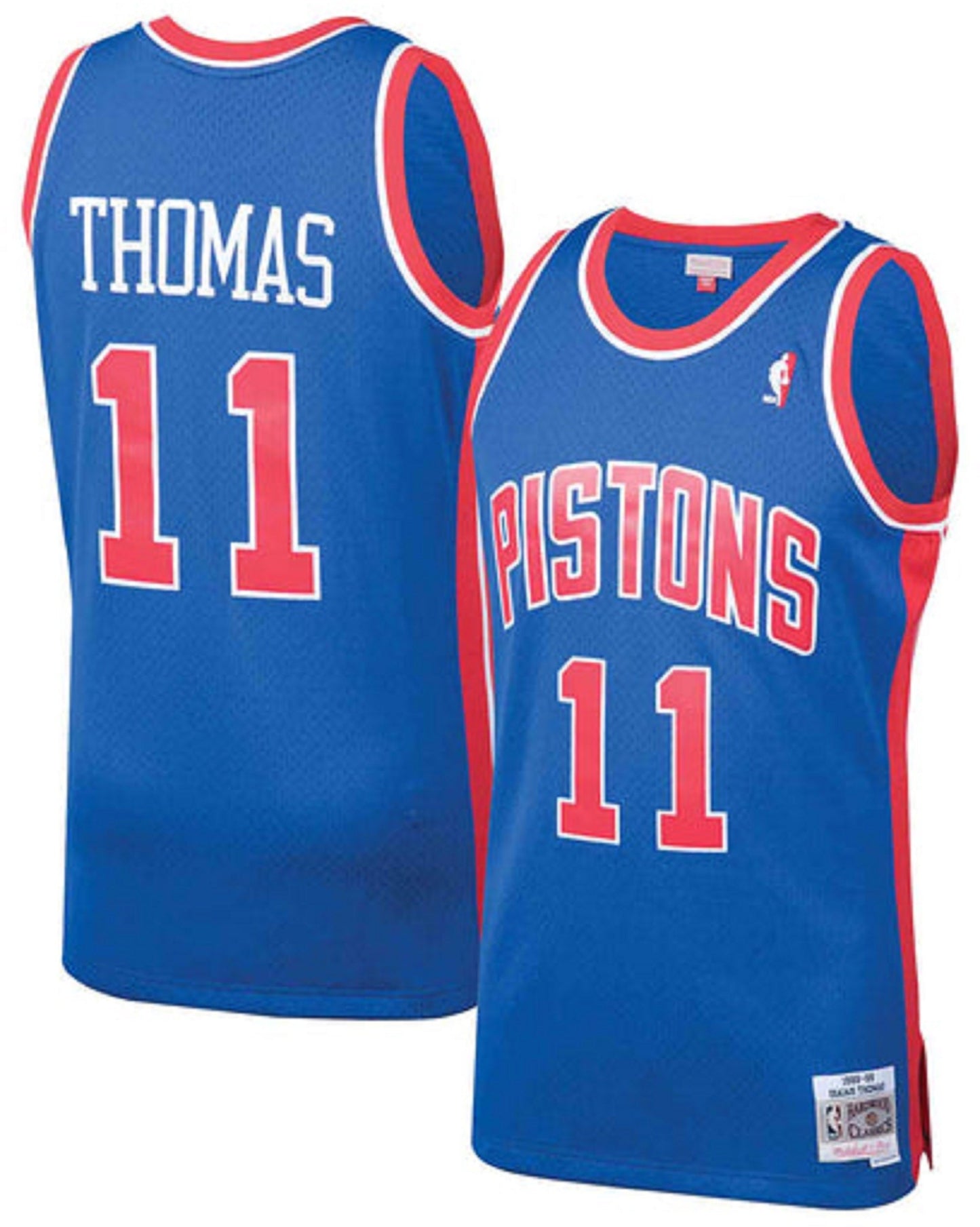 Men's Mitchell & Ness NBA Isiah Thomas Detroit Pistons 1988/89 Hardwood Classics Swingman Jersey - Blue
