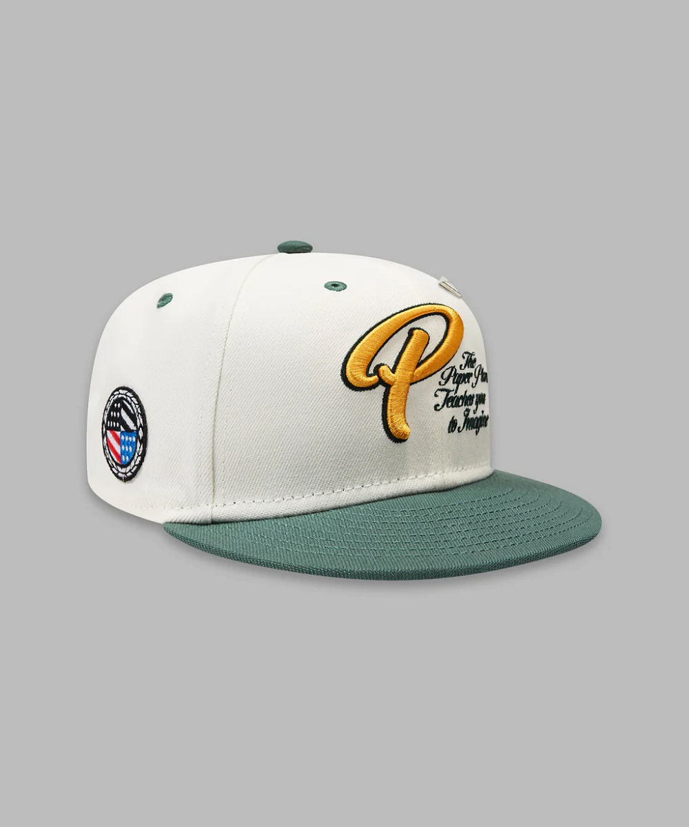Paper Planes Scripted Mantra Color block Snapback Hat - White