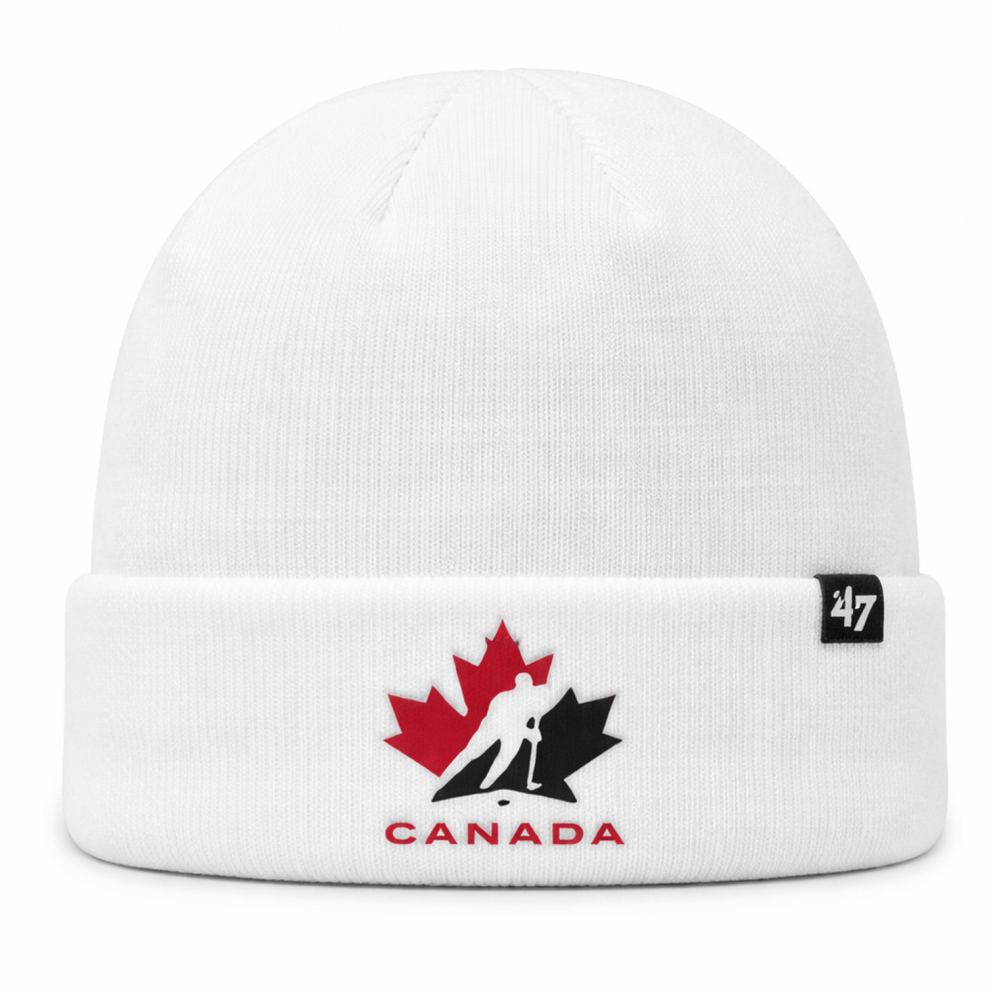 '47 Hockey Canada Raised Cuff Knit - White