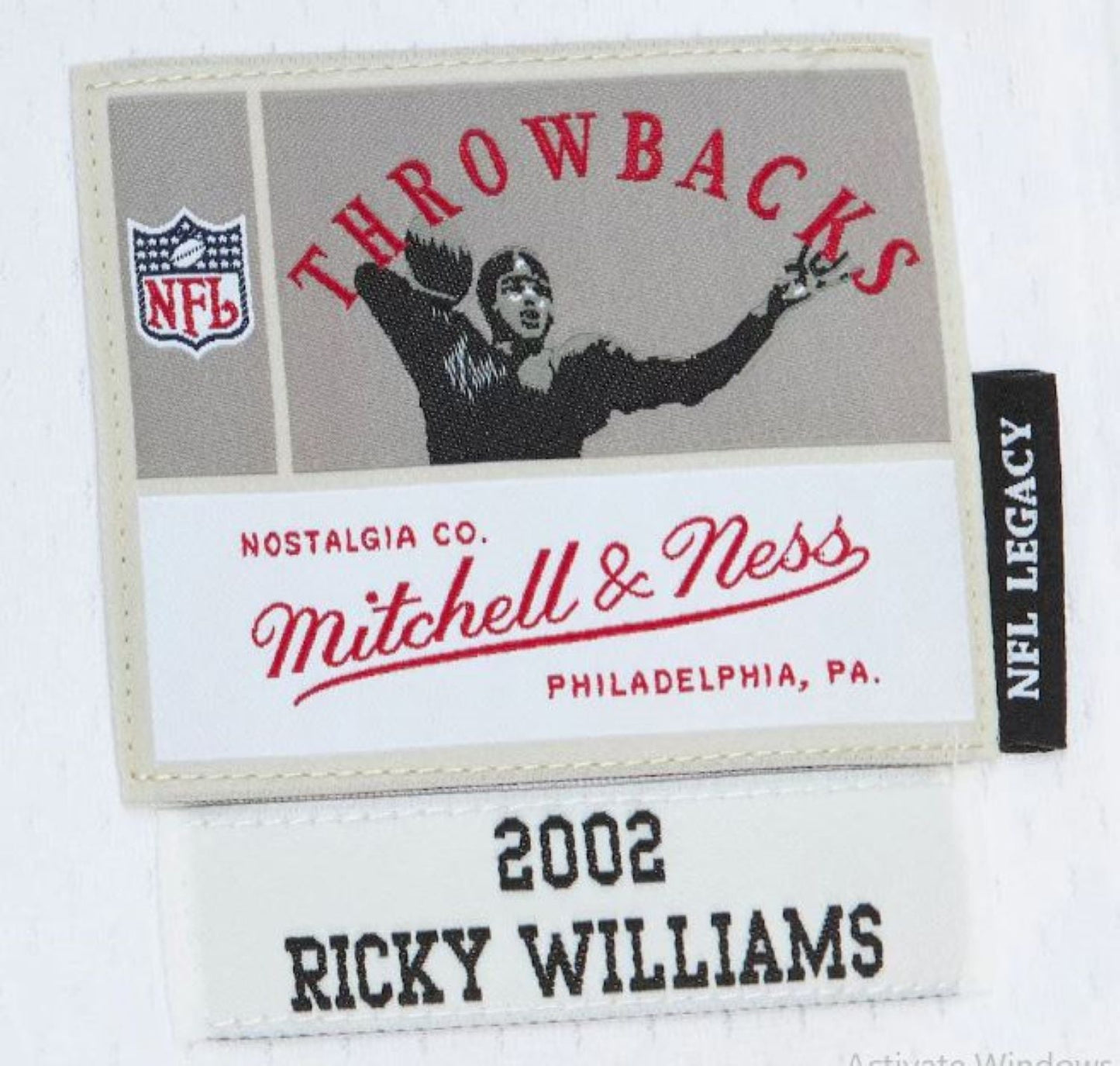 Mitchell & Ness NFL Ricky Williams Miami Dolphins 2002 Legacy Player Jersey - White/Teal