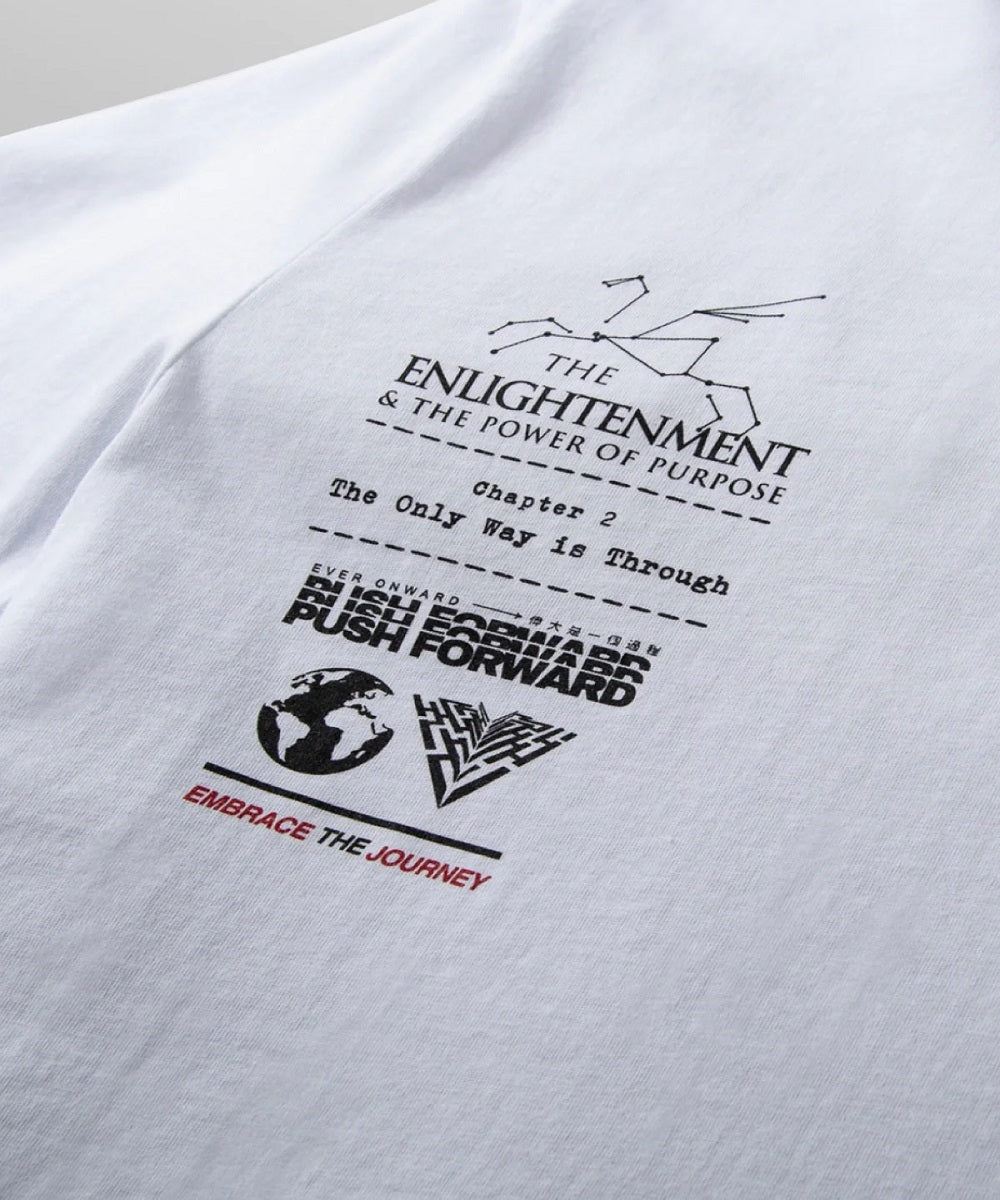 PAPER PLANE T-SHIRT - ENLIGHTENED - WHITE