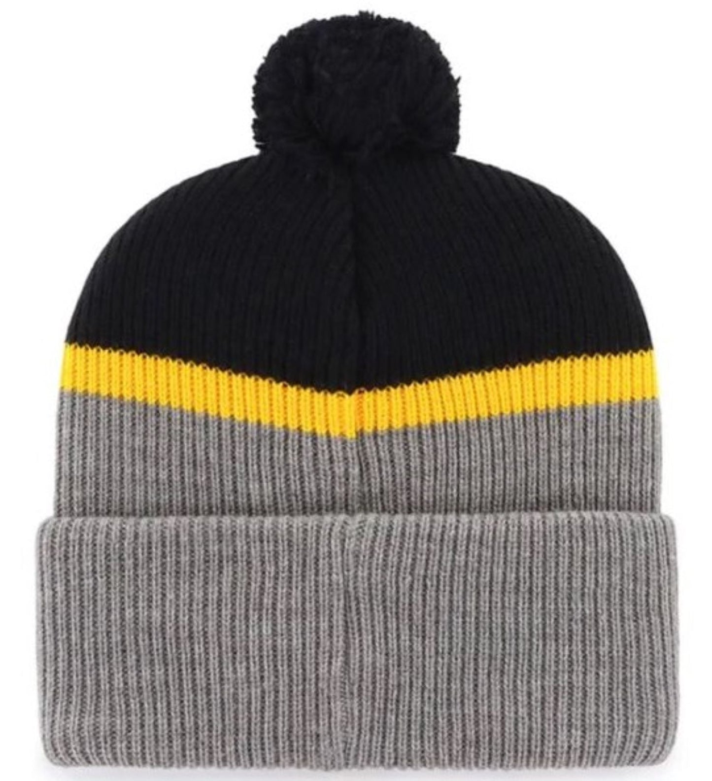 47 NHL Vancouver Canucks Split Shadow Cuff Pom Knit - Grey/Black