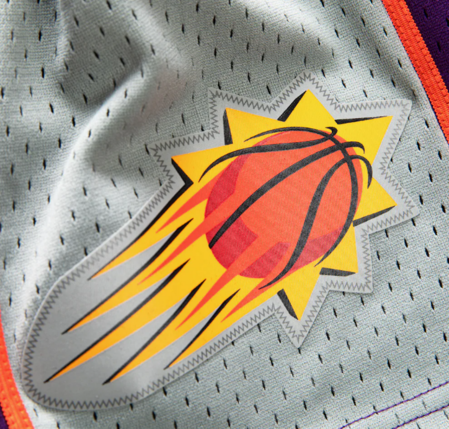 Men's Mitchell & Ness Phoenix Suns 2001/02 Hardwood Classics Swingman Shorts - Purple/Grey