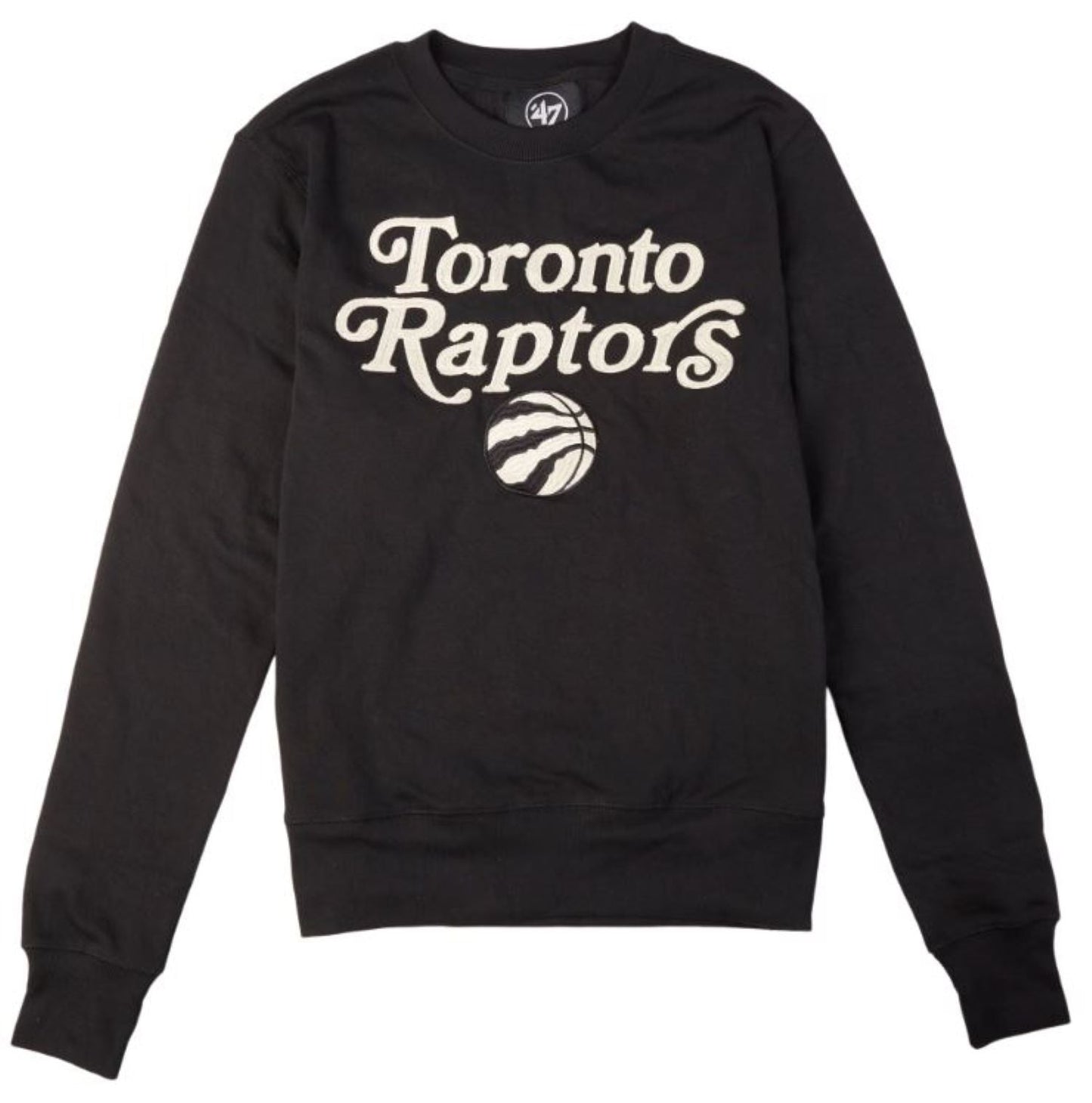 '47 NBA Toronto Raptors Swank Fleece Crew Sweater - Black