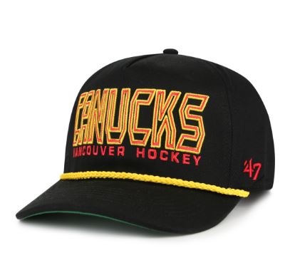 47 NHL Vancouver Canucks Byline Hitch Snapback - Black