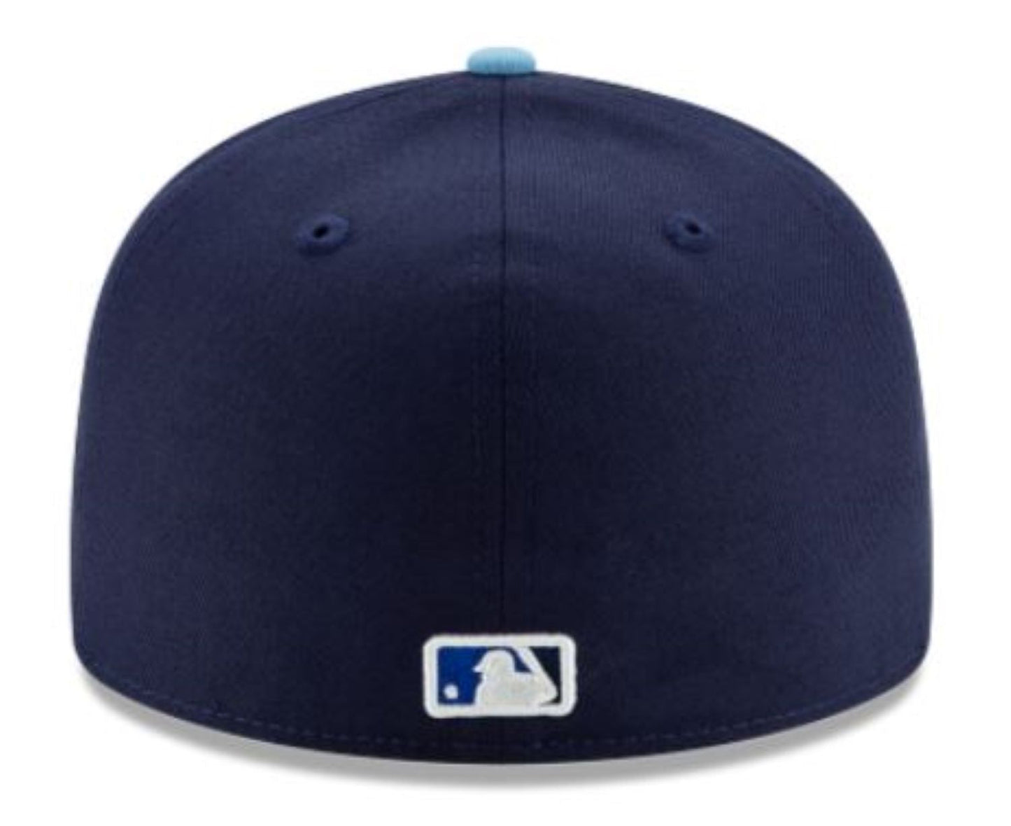 New Era 59FIFTY MLB Toronto Blue Jays 50th Anniversary Side Patch Authentic Collection Two Tone Fitted Hat - Navy/Powder Blue