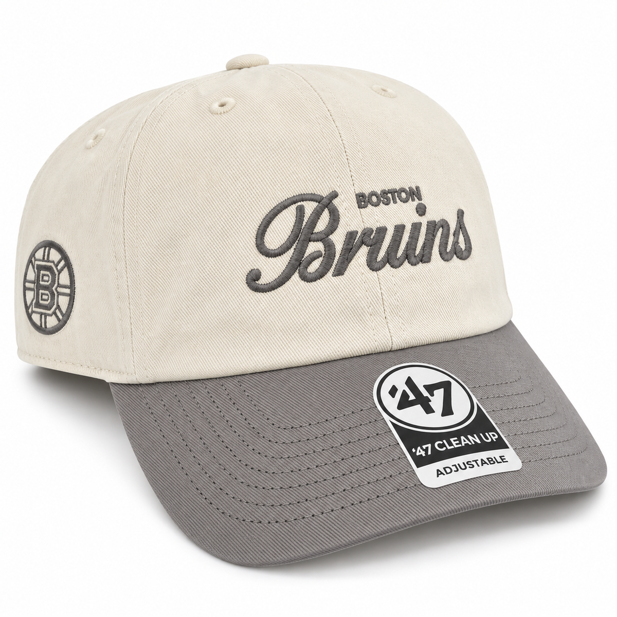 '47 brand boston bruins clean up adjustable hat