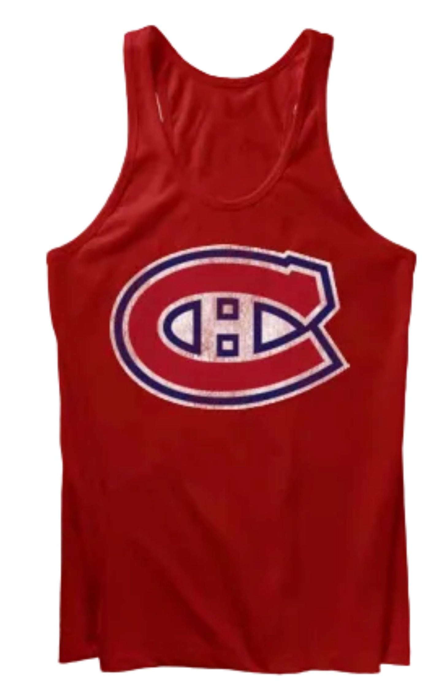 NHL Montreal Canadiens Bulletin Women's Red Tri-Blend Tank Top