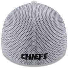 Kansas City Chiefs New Era Rubber Front 39THIRTY Flex Hat - Gray