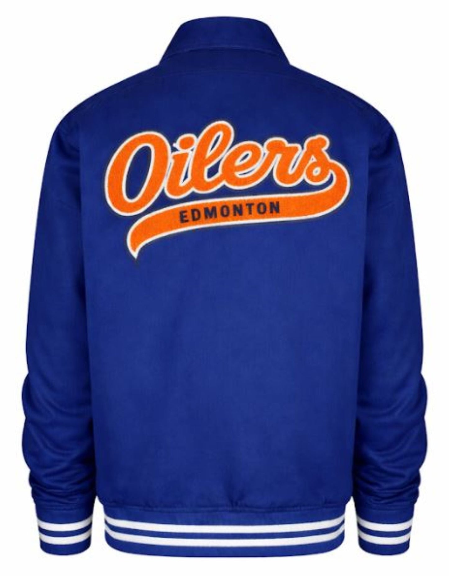 47 NHL Edmonton Oilers Homestead Twill Bomber Jacket - Blue